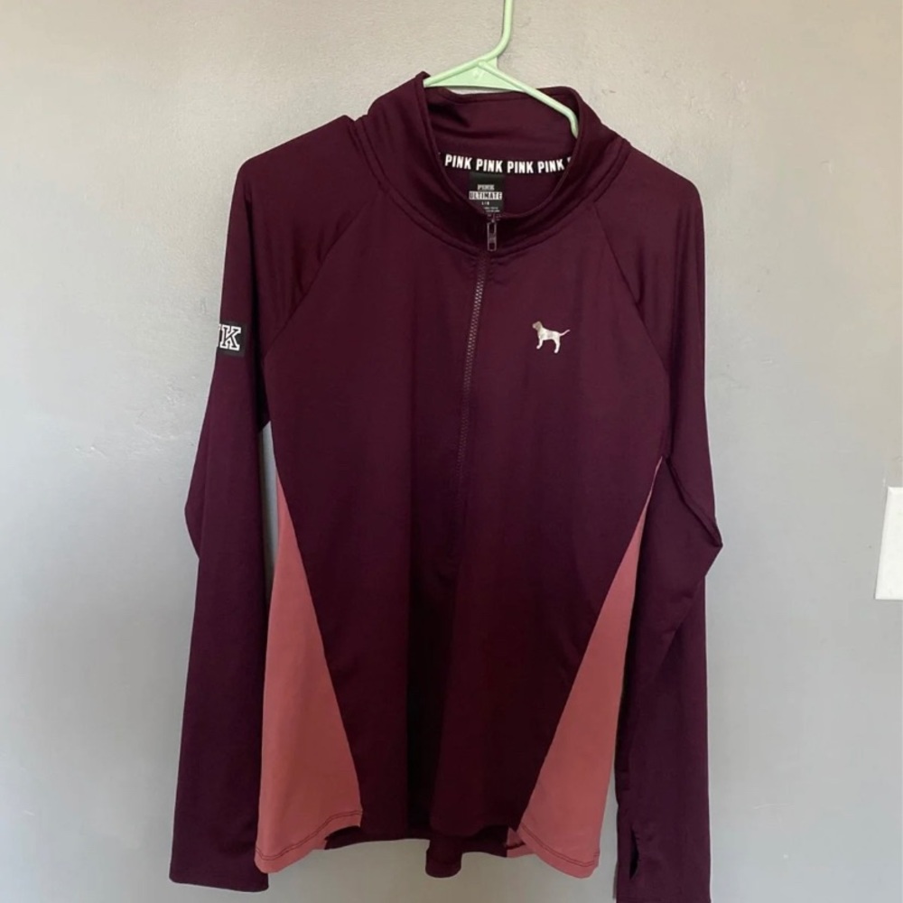 Pink half zip up